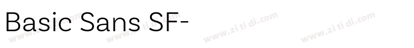 Basic Sans SF字体转换